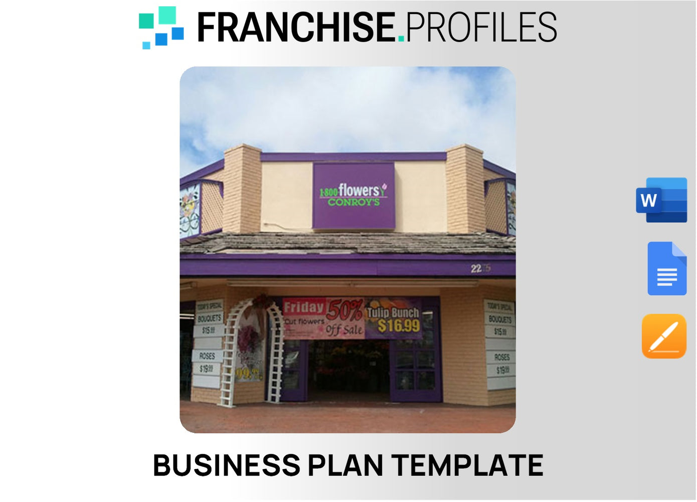 1-800-FLOWERS Franchise Business Plan Template
