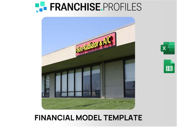 1-800-Radiator & A/C Franchise Financial Model Template