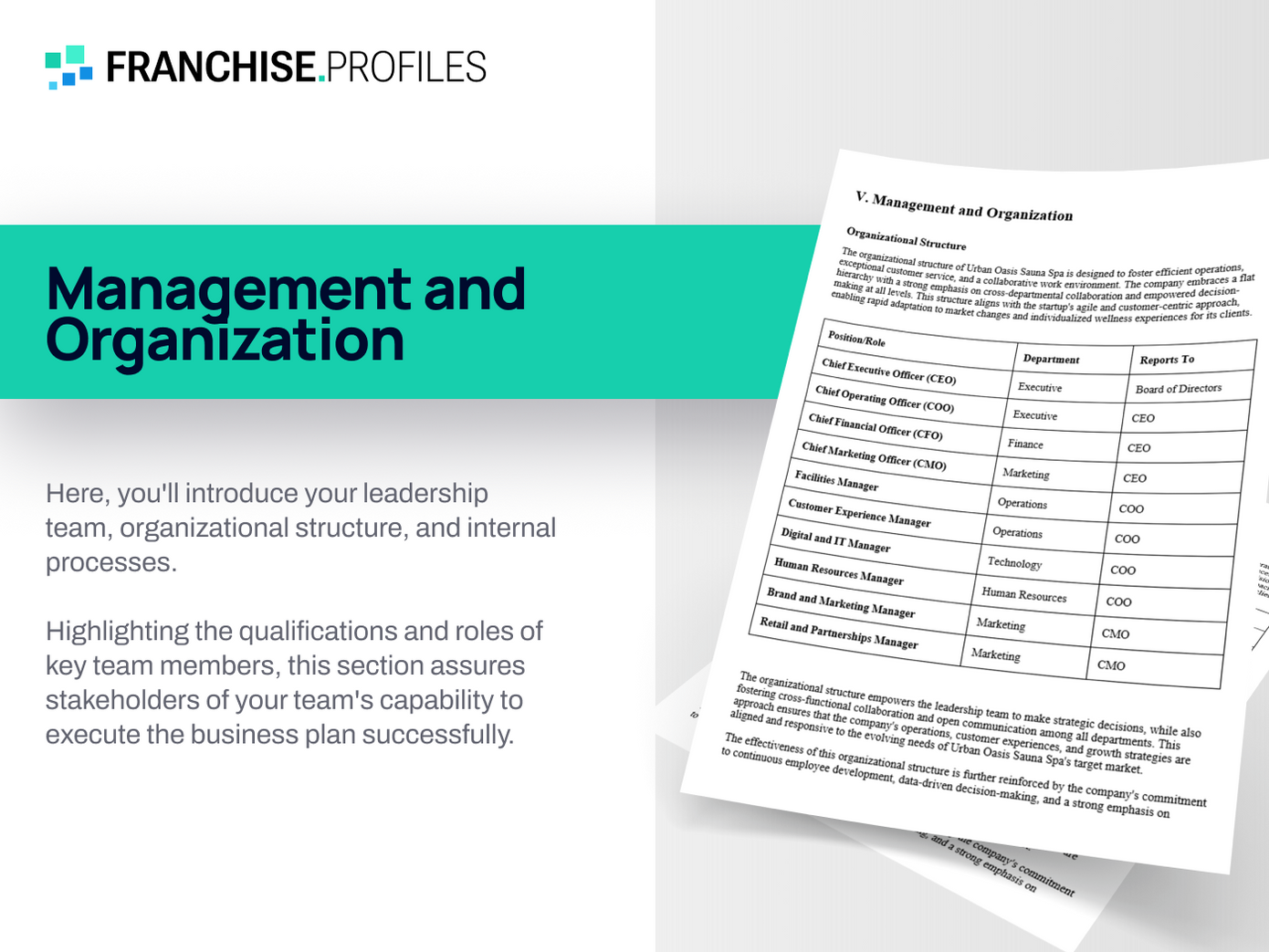 Superior Fence & Rail, Inc. Franchise: Management and Organization