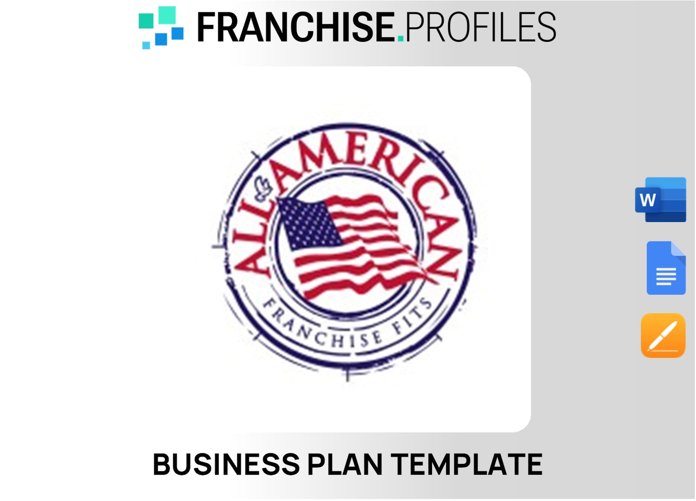 All American Franchise Business Plan Template