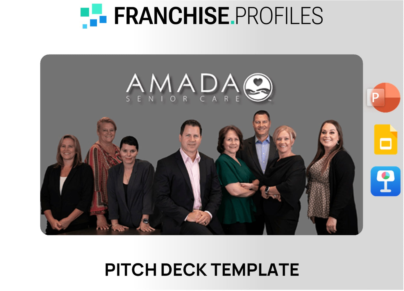 Amada Senior Care Franchise Pitch Deck Template