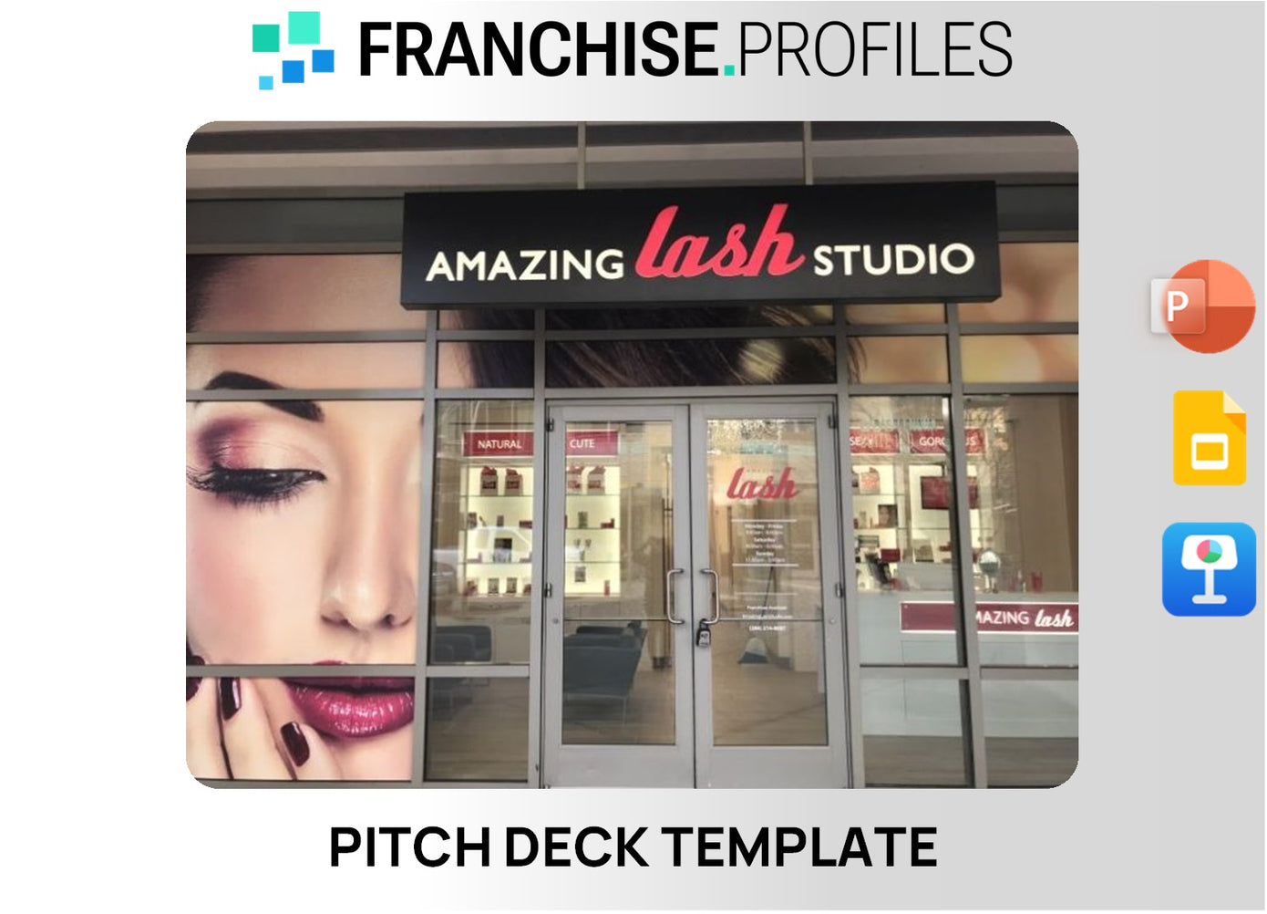 Amazing Lash Studio Franchise Pitch Deck Template