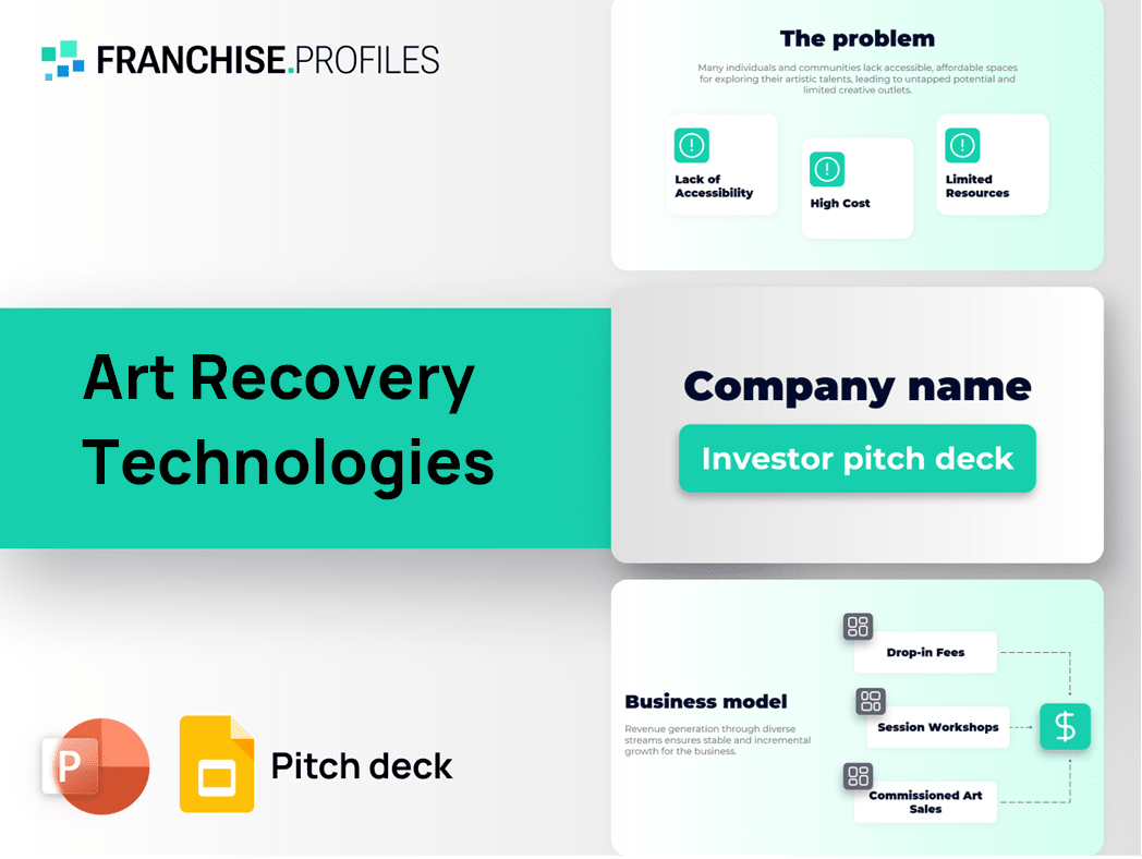 Art Recovery Technologies Franchise Pitch Deck Template