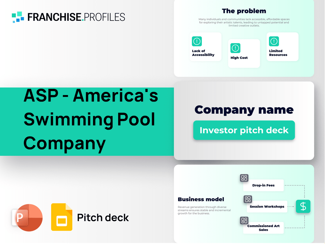 ASP - America's Swimming Pool Company Franchise Pitch Deck Template