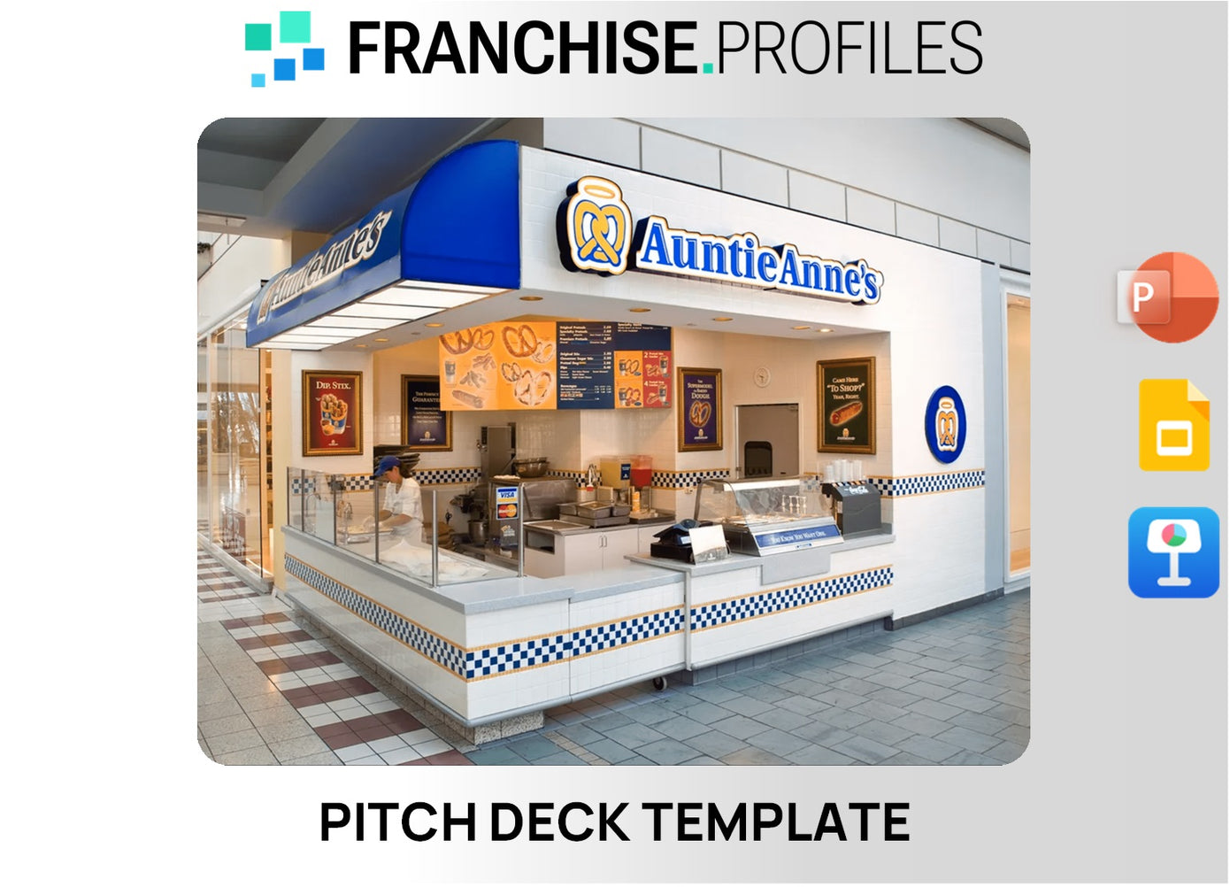 Auntie Anne's Franchise Pitch Deck Template