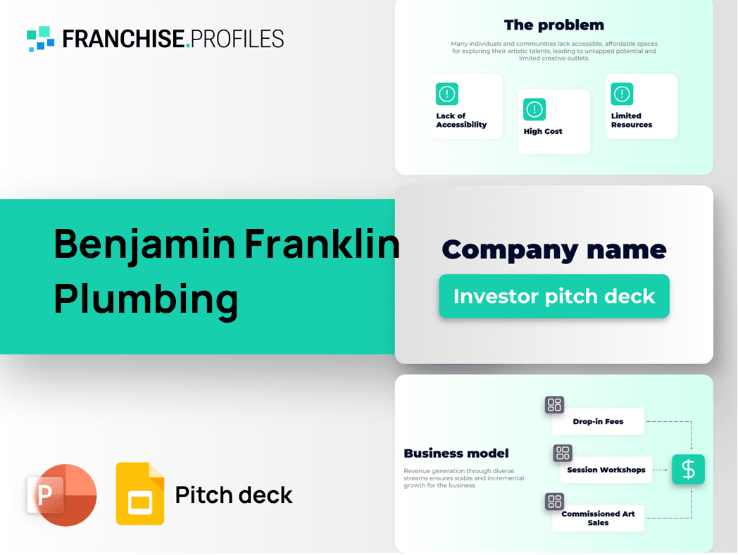 Benjamin Franklin Plumbing Franchise Pitch Deck Template