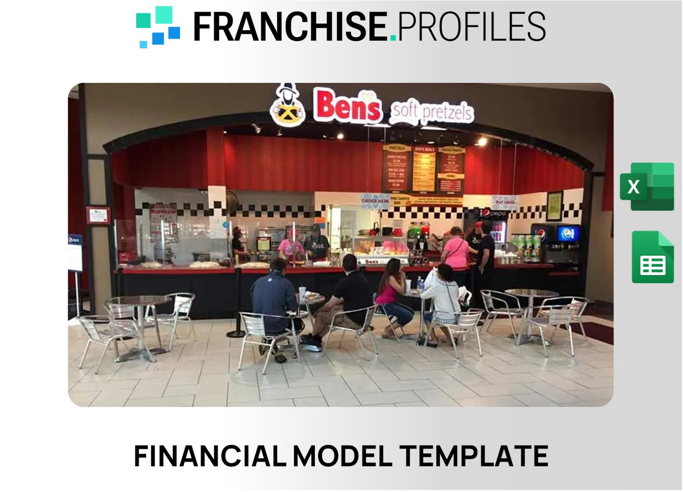 Ben's Soft Pretzels Franchise Financial Model Template