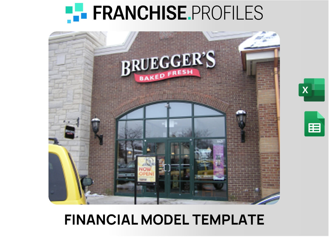 Bruegger's Bagels Franchise Financial Model Template