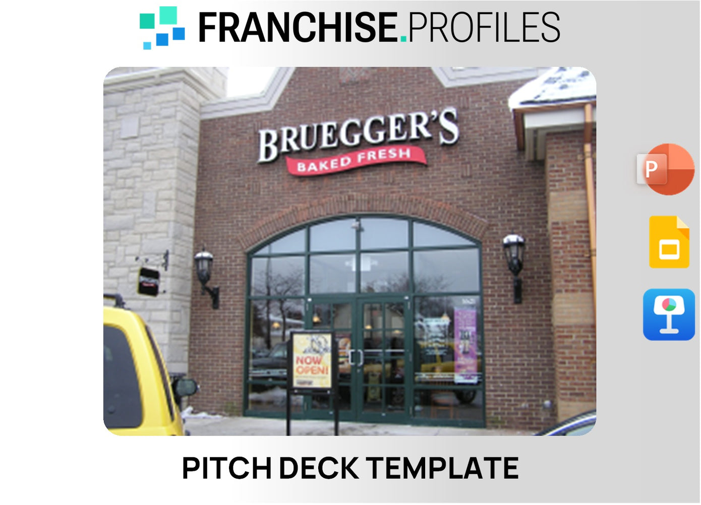 Bruegger's Bagels Franchise Pitch Deck Template
