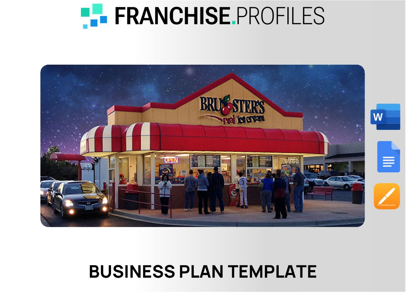Bruster's Real Ice Cream Franchise Business Plan Template