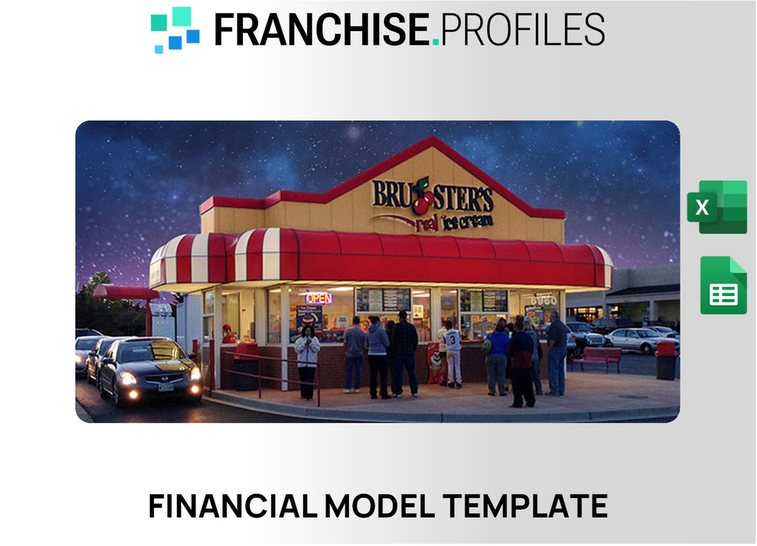 Bruster's Real Ice Cream Franchise Financial Model Template