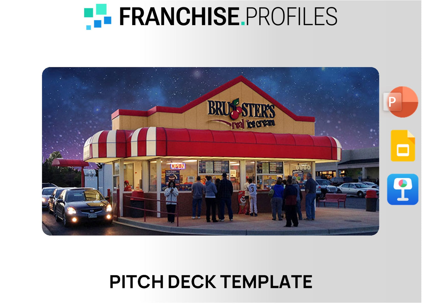 Bruster's Real Ice Cream Franchise Pitch Deck Template
