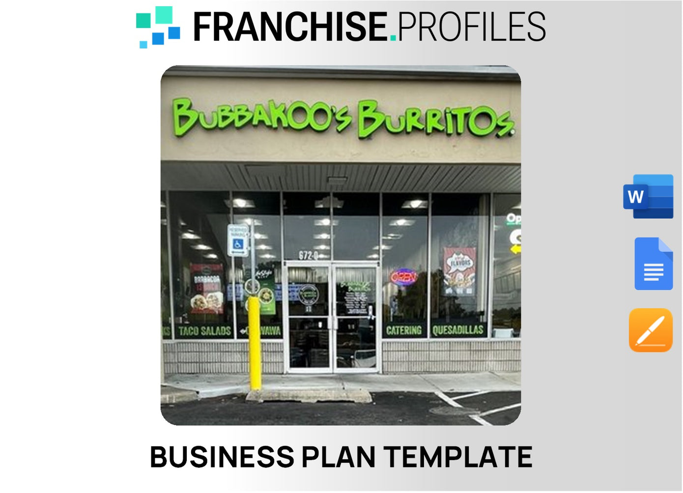 Bubbakoo's Burritos Franchise Business Plan Template
