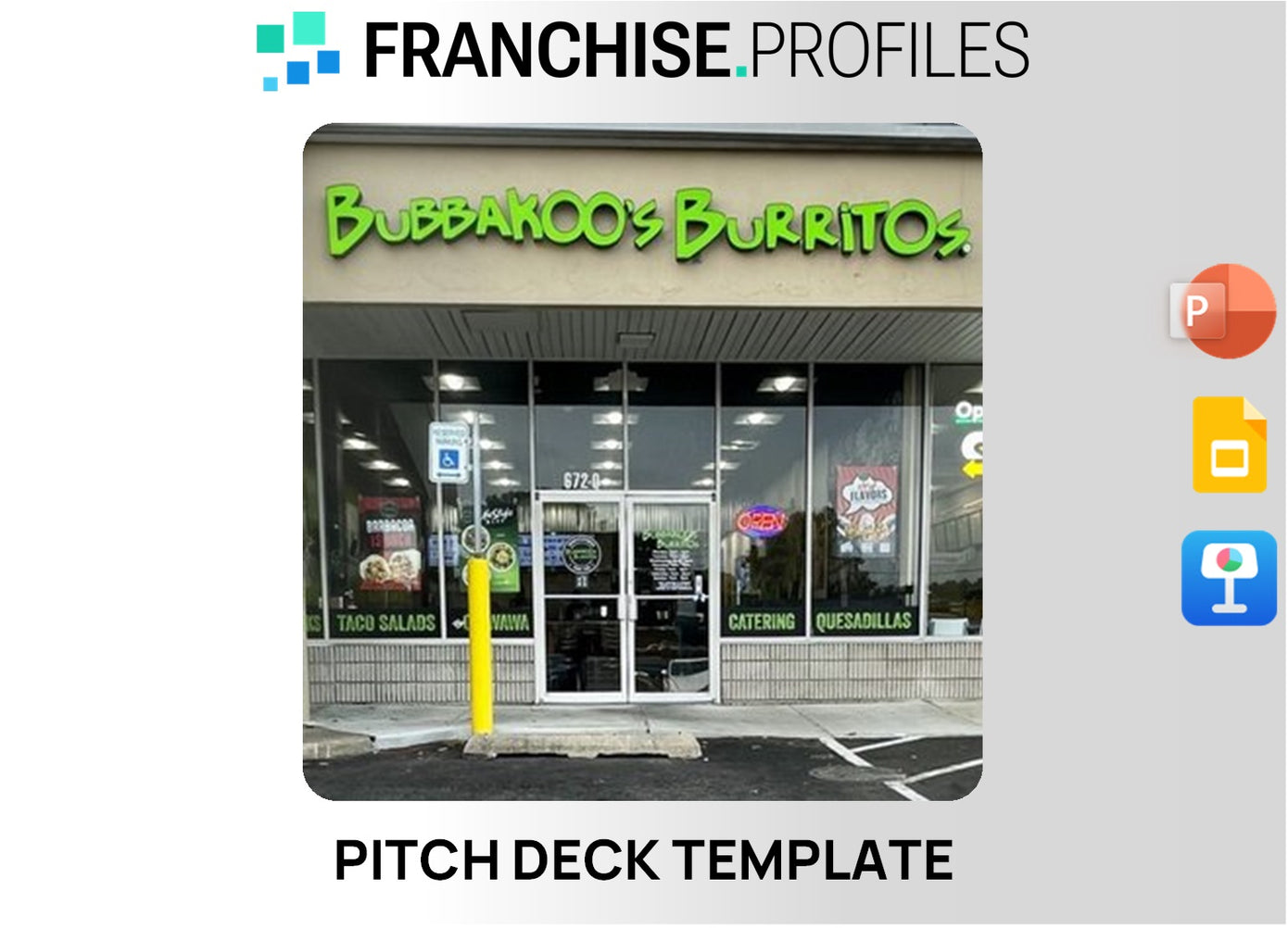 Bubbakoo's Burritos Franchise Pitch Deck Template
