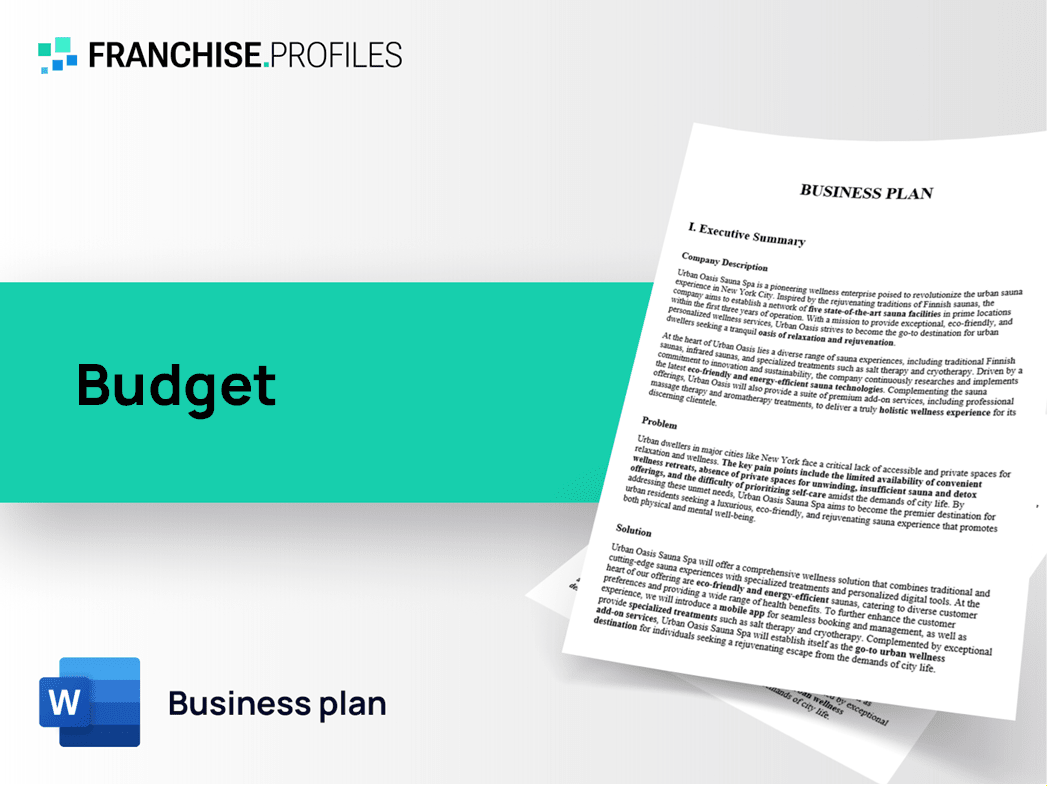 Budget Franchise Business Plan Template