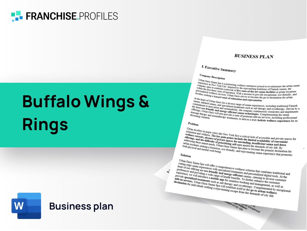 Buffalo Wings & Rings Franchise Business Plan Template