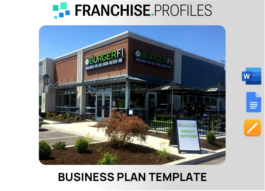 BurgerFi Franchise Business Plan Template