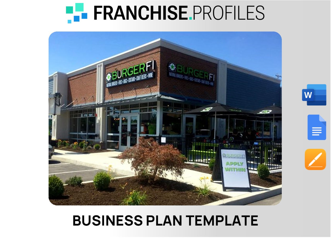 BurgerFi Franchise Business Plan Template