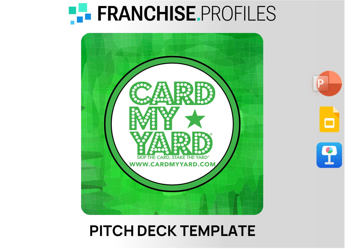 Card My Yard Franchise Pitch Deck Template