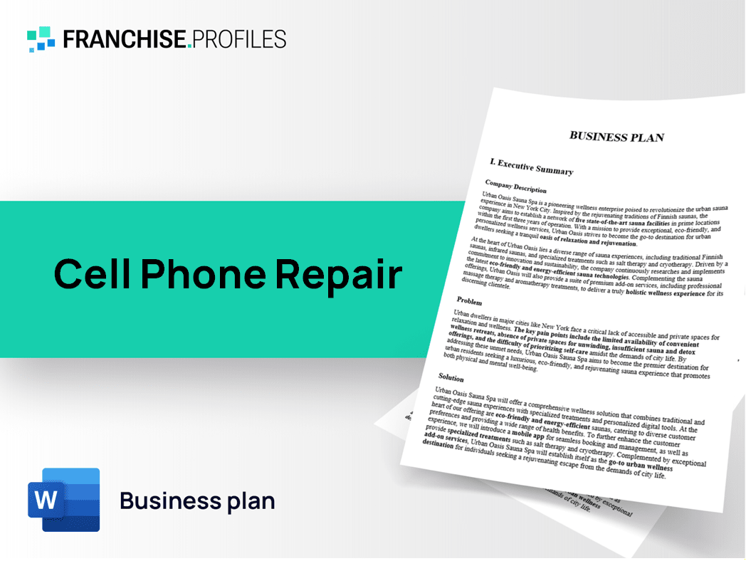 Cell Phone Repair Franchise Business Plan Template