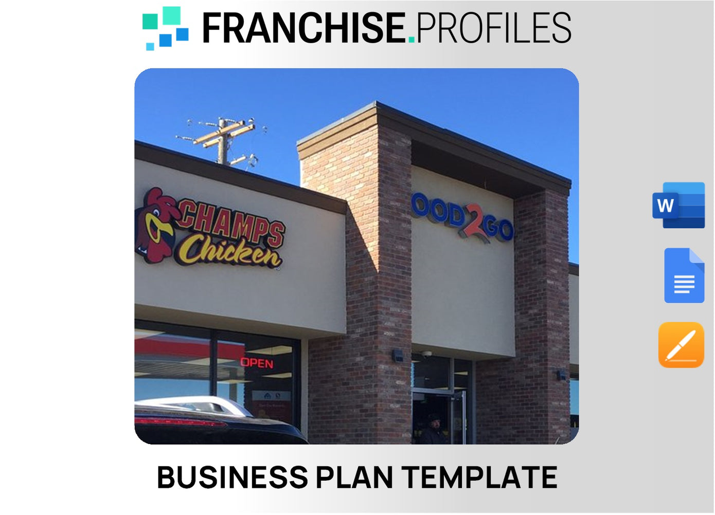 Champs Chicken Franchise Business Plan Template