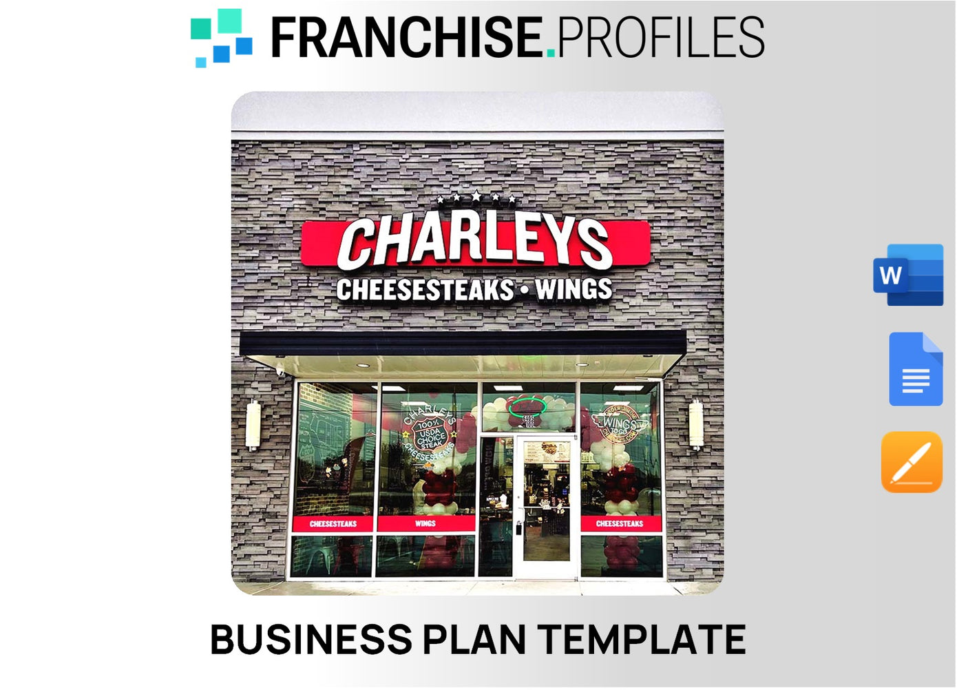 Charleys Franchise Business Plan Template