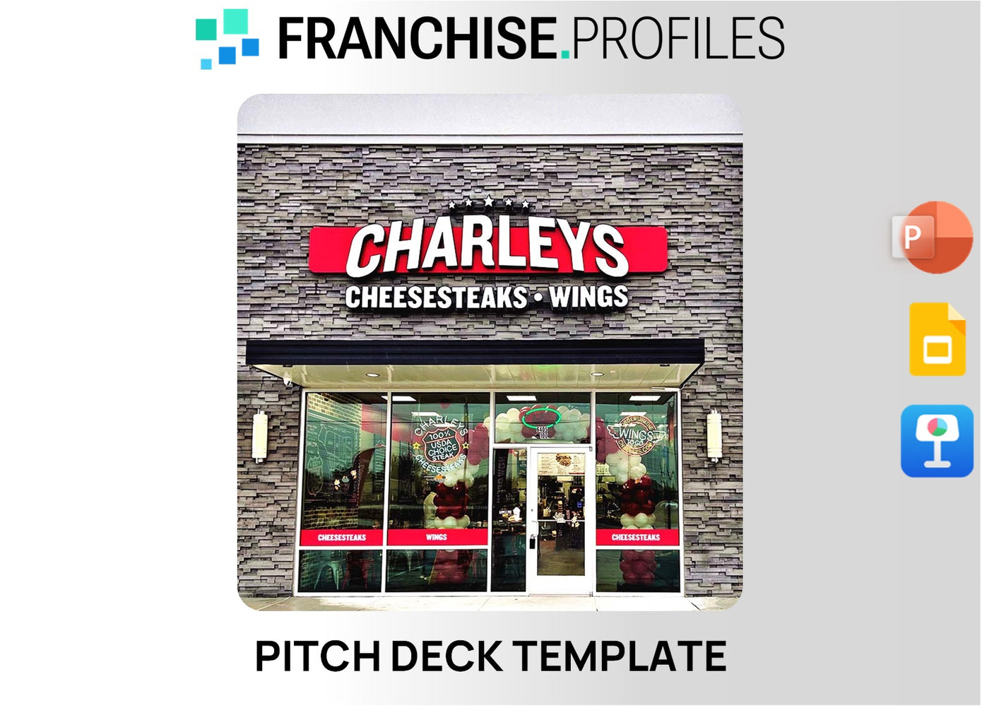 Charleys Franchise Pitch Deck Template