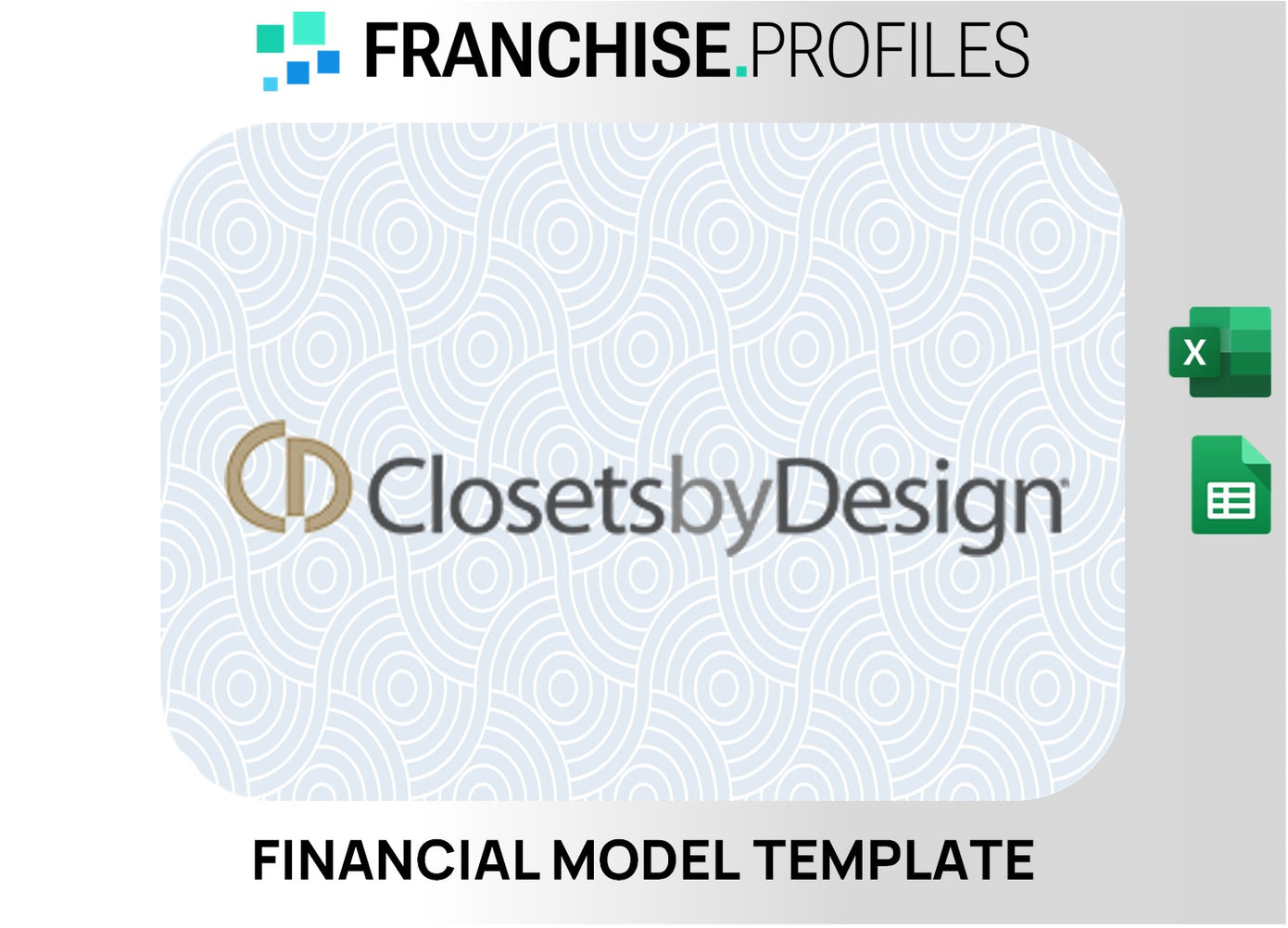 CLOSETS BY DESIGN Franchise Financial Model Template