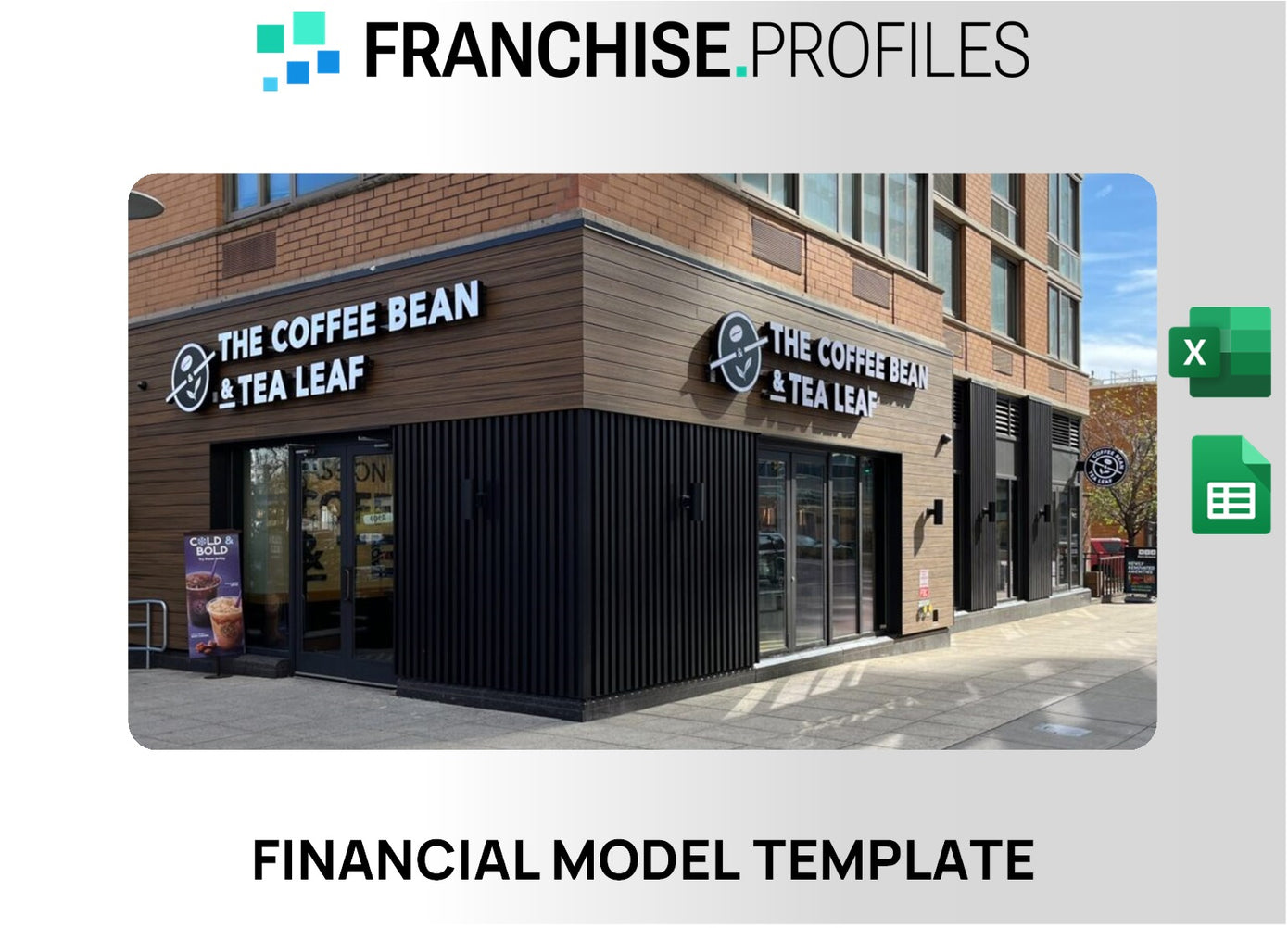 The Coffee Bean & Tea Leaf Franchise Financial Model Template