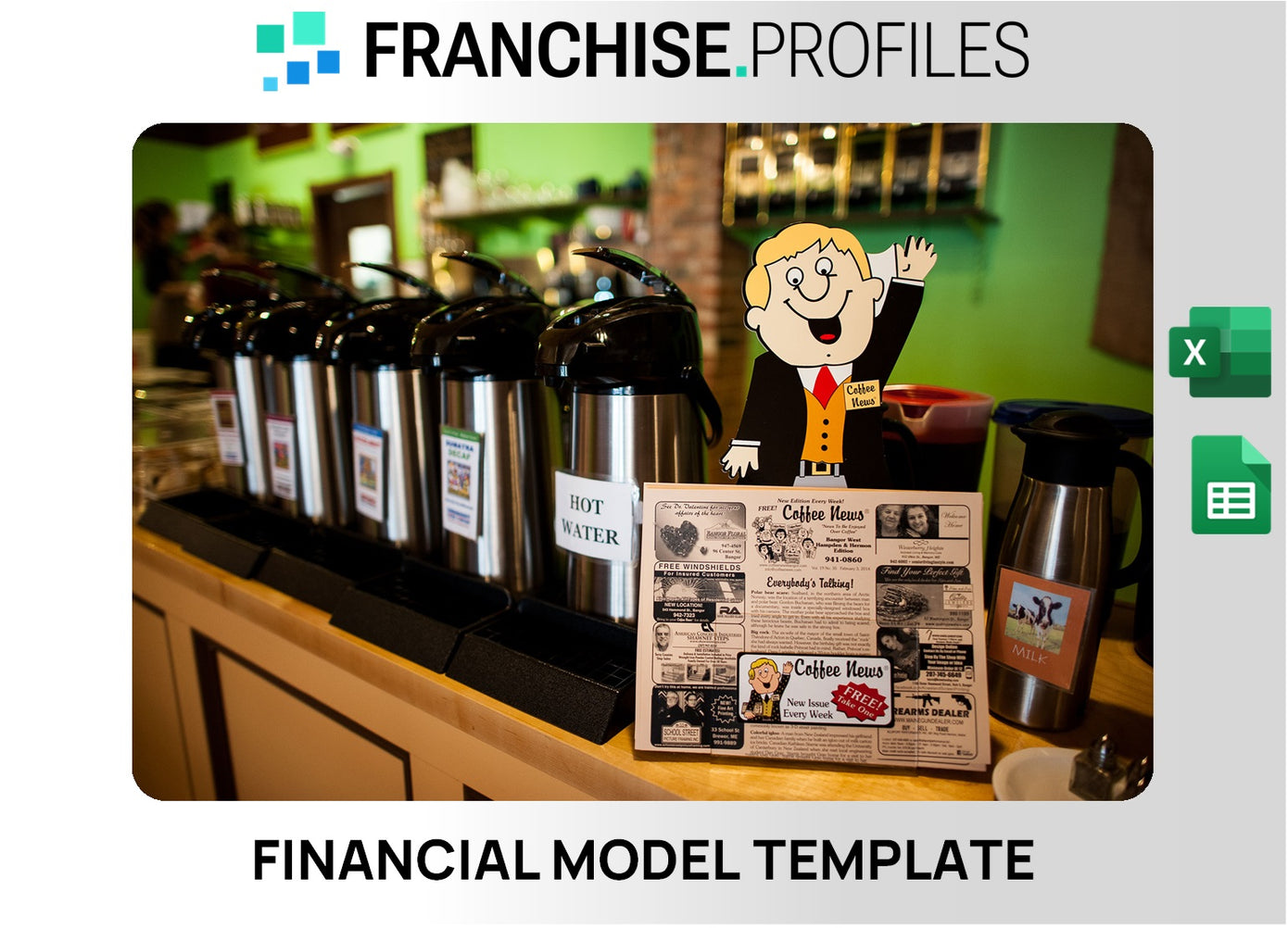 Coffee News Franchise Financial Model Template
