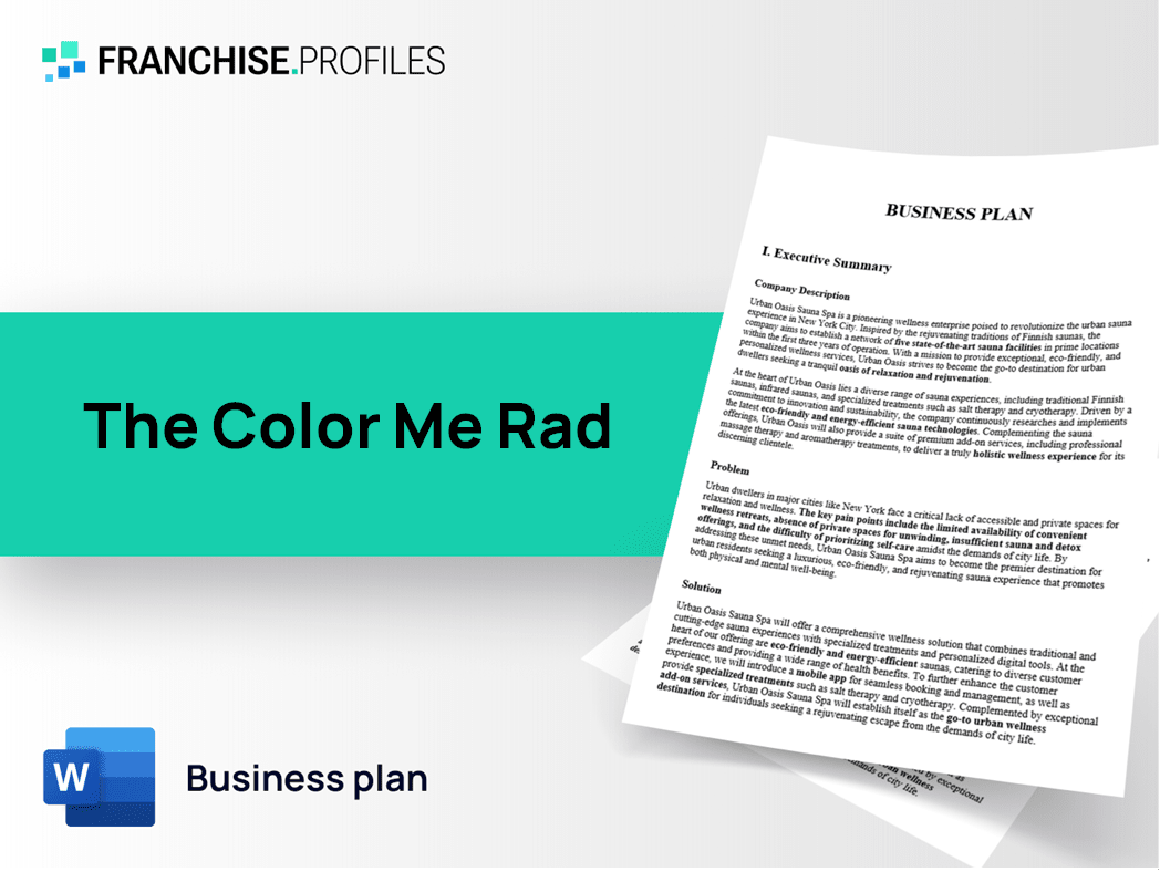 The Color Me Rad Franchise Business Plan Template
