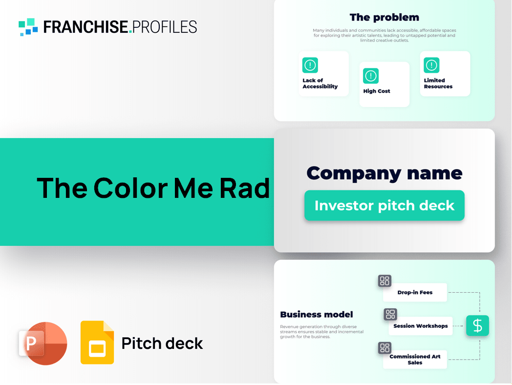 The Color Me Rad Franchise Pitch Deck Template
