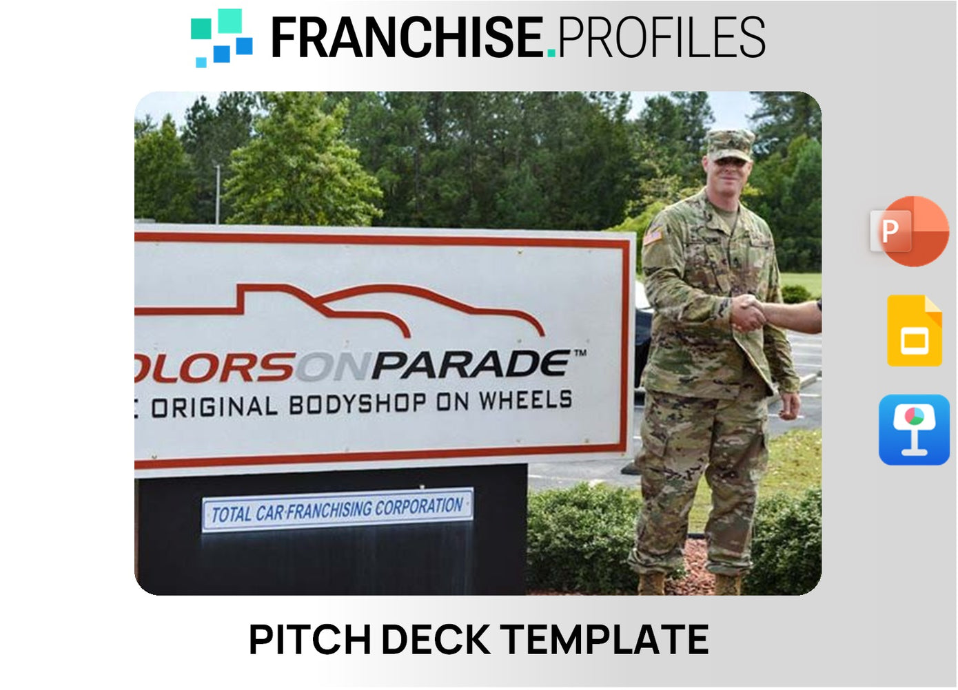 Colors On Parade Franchise Pitch Deck Template