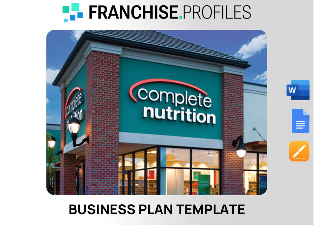 Complete Nutrition Franchise Business Plan Template
