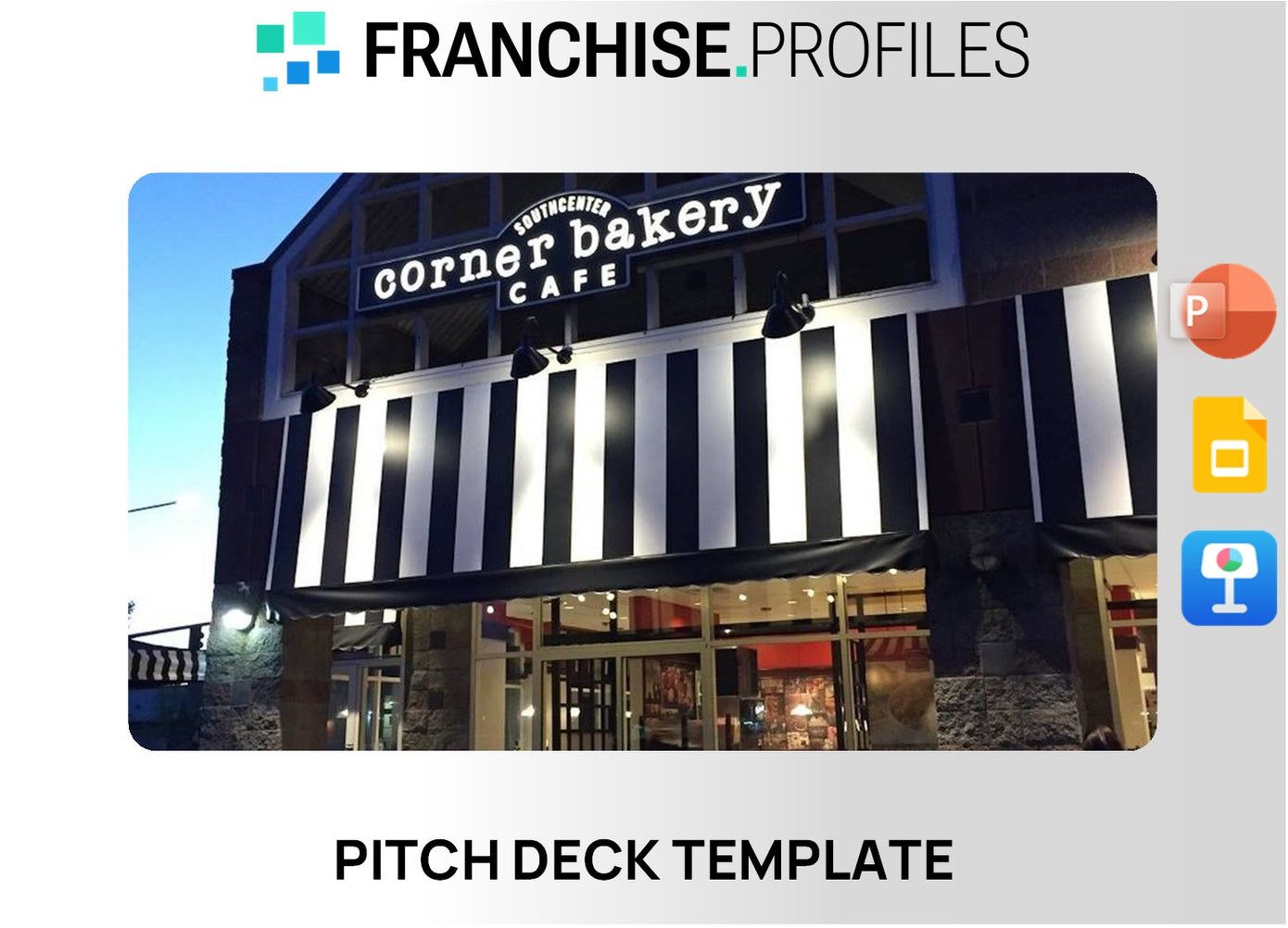 Corner Bakery Cafe Franchise Pitch Deck Template