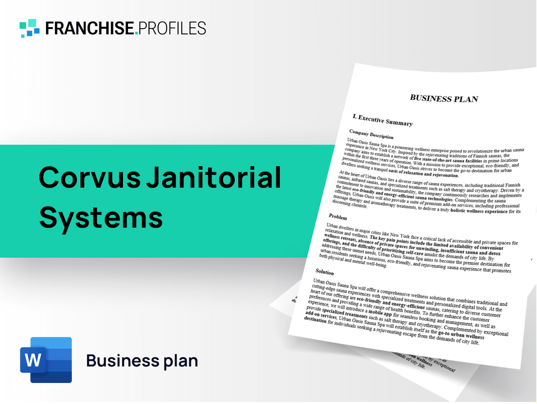 Corvus Janitorial Systems Franchise Business Plan Template
