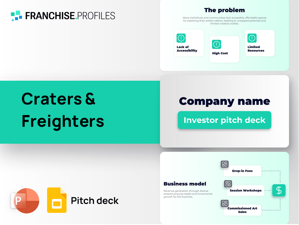 Craters & Freighters Franchise Pitch Deck Template