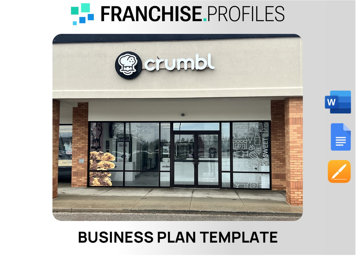 Crumbl Franchise Business Plan Template