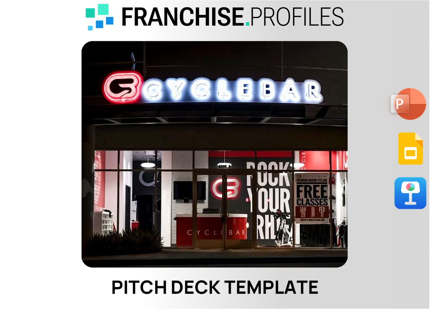 CycleBar Franchise Pitch Deck Template