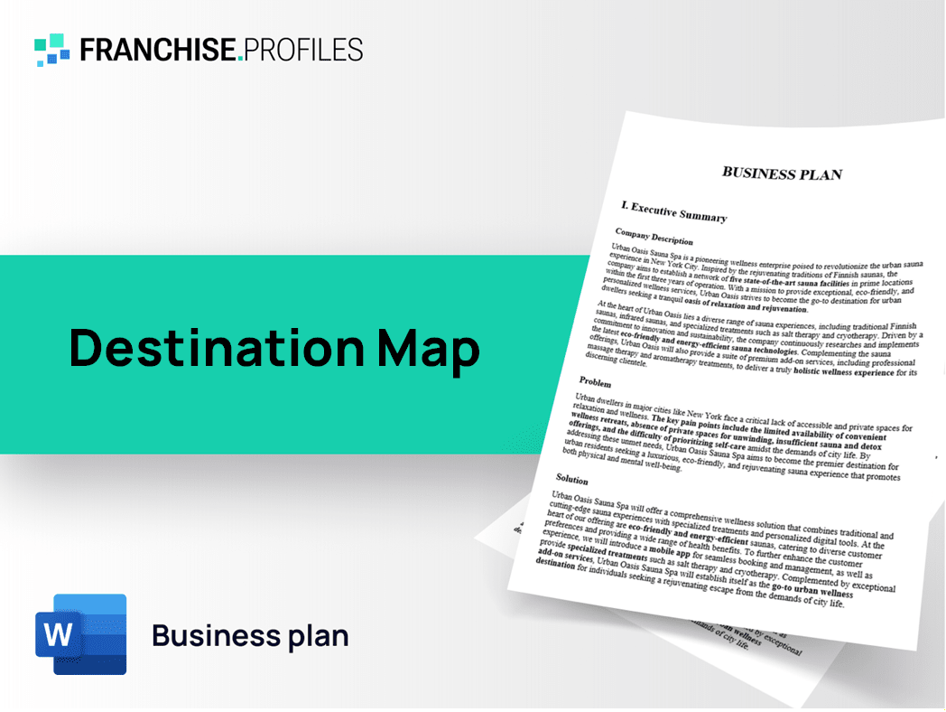 Destination Map Franchise Business Plan Template