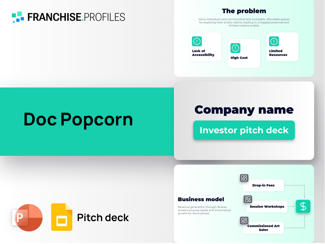 Doc Popcorn Franchise Pitch Deck Template