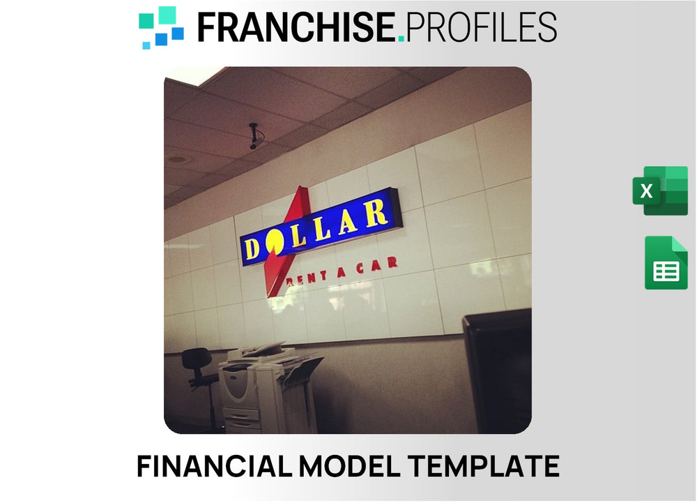 Dollar Rent A Car Franchise Financial Model Template