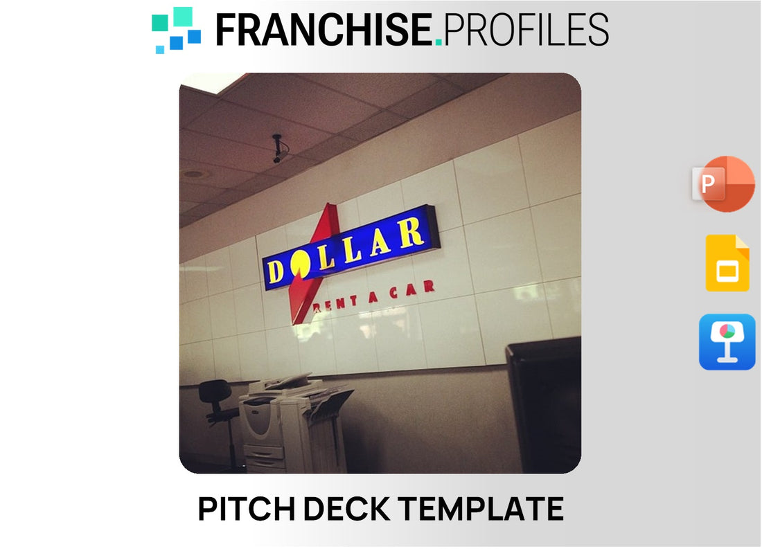 Dollar Rent A Car Franchise Pitch Deck Template