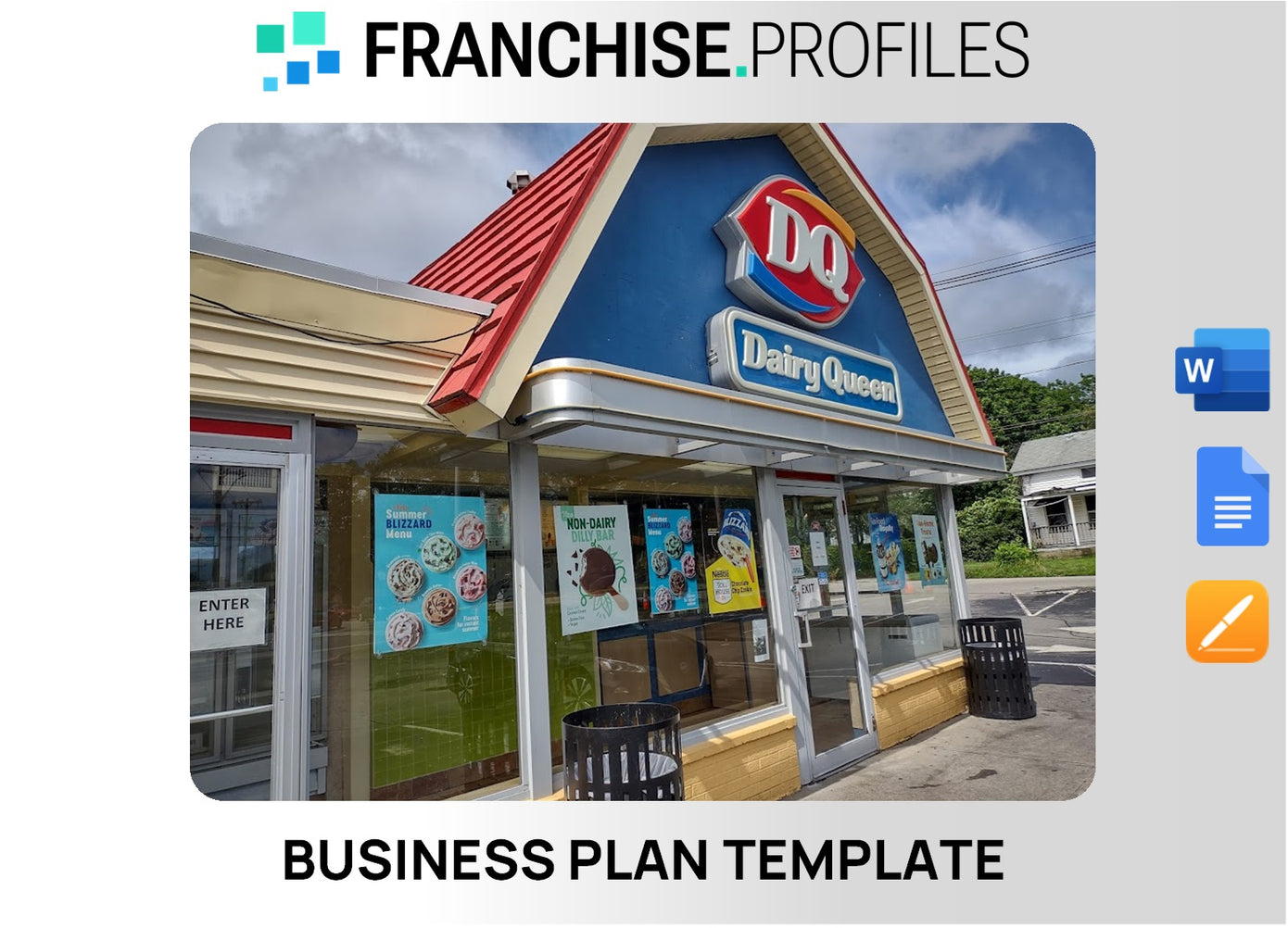 DQ Treat Franchise Business Plan Template