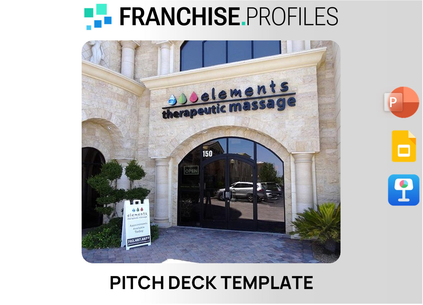 Elements Massage Franchise Pitch Deck Template