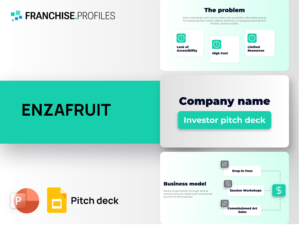 ENZAFRUIT Franchise Pitch Deck Template