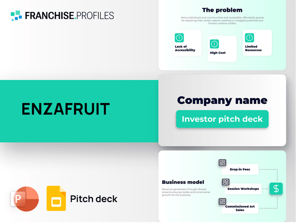 ENZAFRUIT Franchise Pitch Deck Template