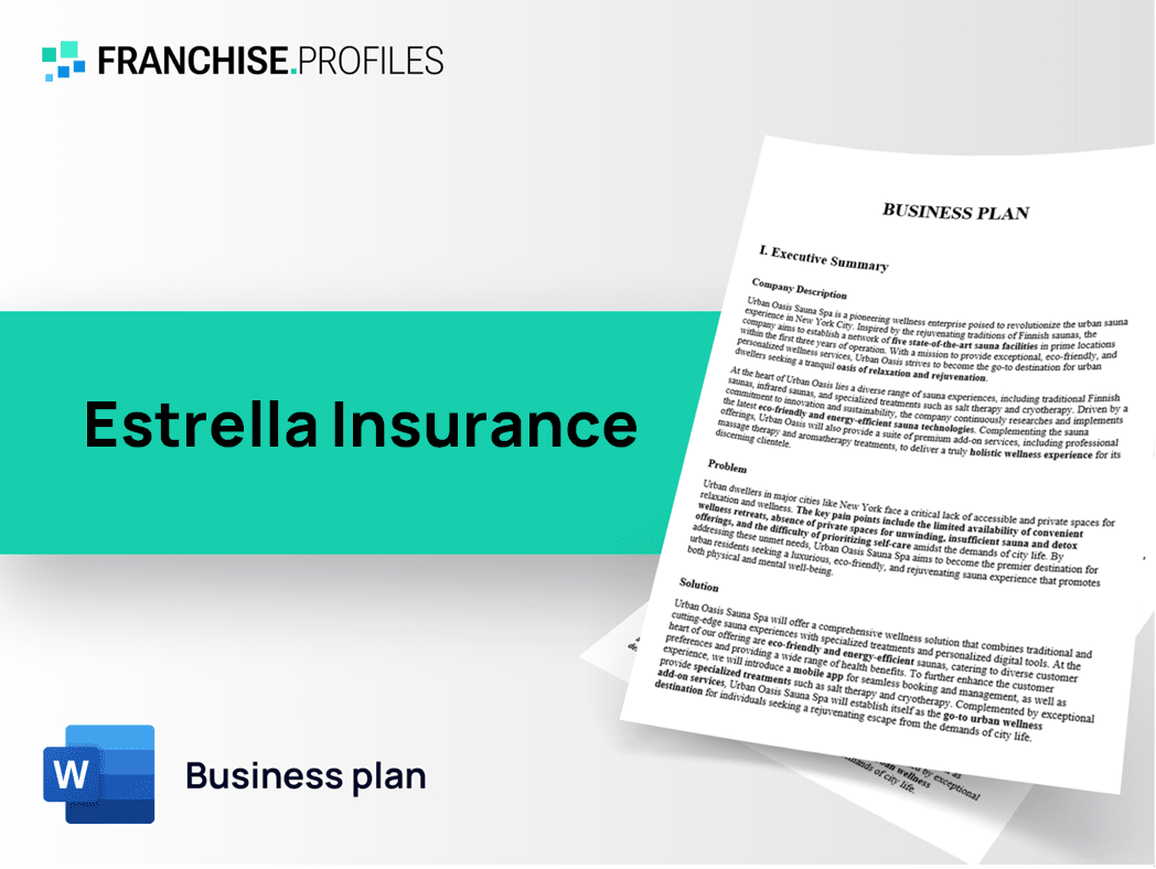 Estrella Insurance Franchise Business Plan Template