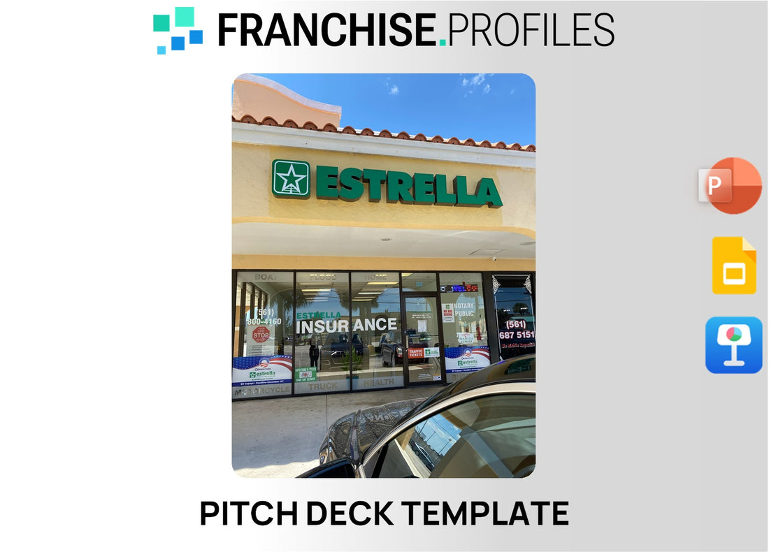 Estrella Insurance Franchise Pitch Deck Template