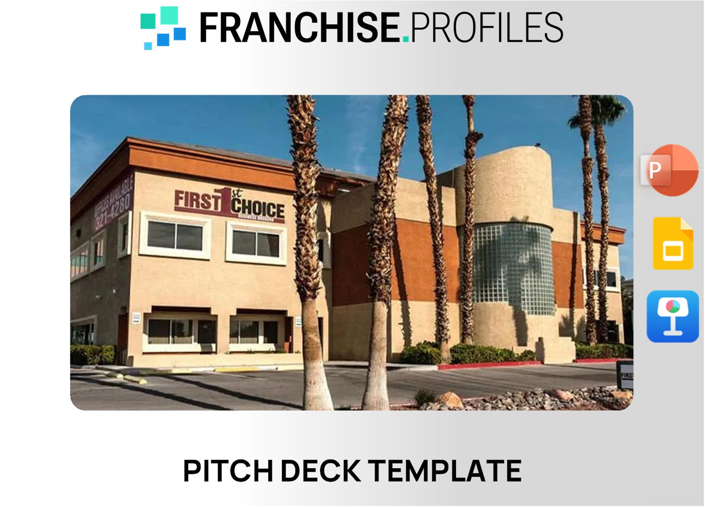 First Choice Business Brokers Franchise Pitch Deck Template
